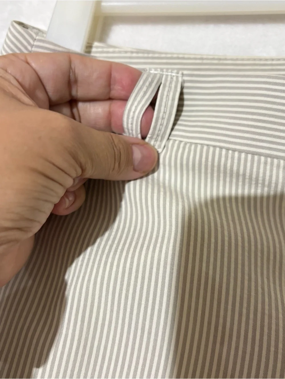 J. Crew City Fit Wide Leg Seersucker Pants